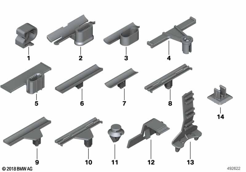 Diverse kabelbevestigings