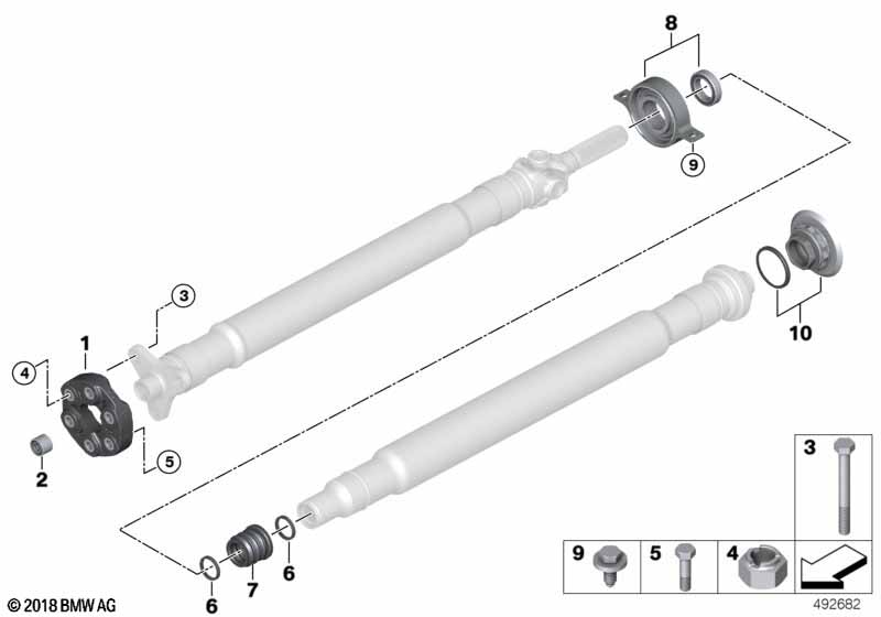 Flexibele koppel./tussenlager/inlegmoer