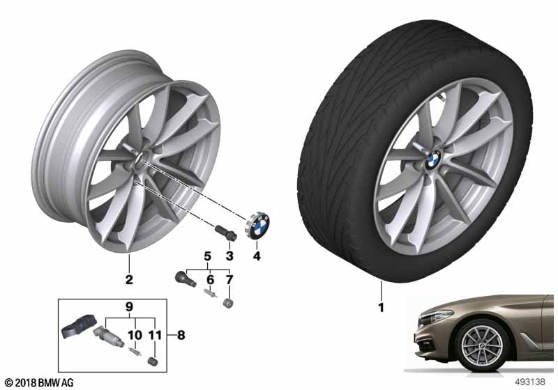 BMW LM Rad V-Speiche 618 - 18"