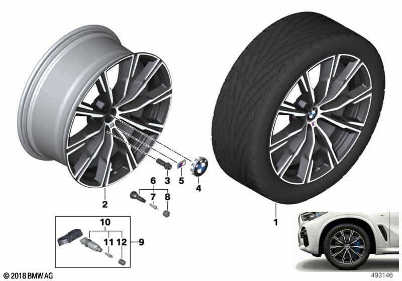 BMW lichtm.velg sterspaak 740M - 20"