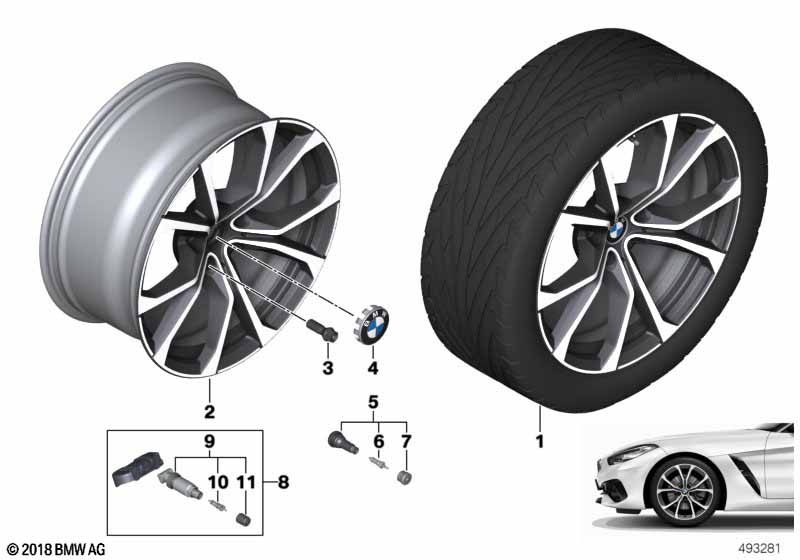 BMW lichtmet.velg V-spaak 772 - 19"