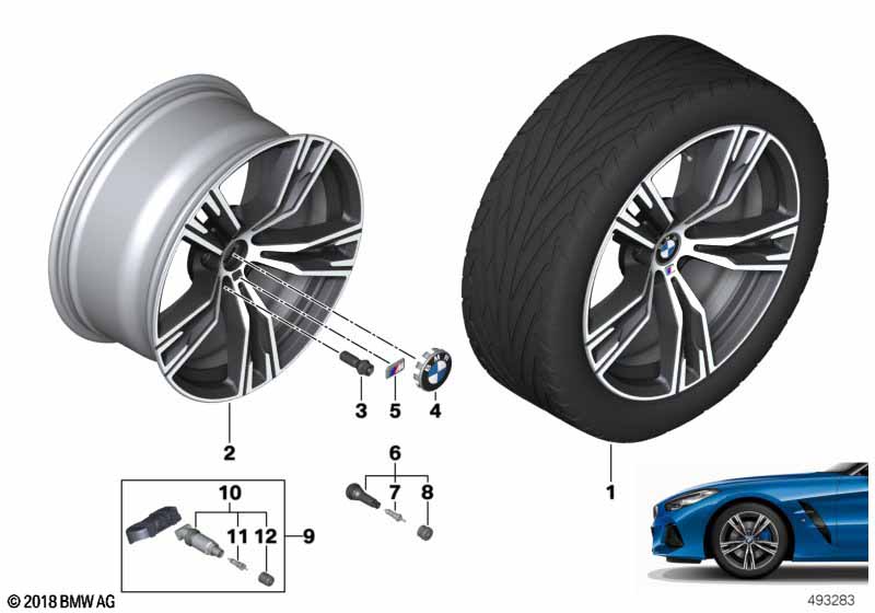 BMW lichtm.velg dubb.spaak 798M - 18"