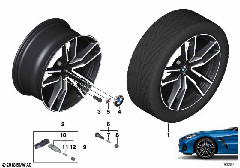 BMW lichtm.velg dubb.spaak 799M - 19"