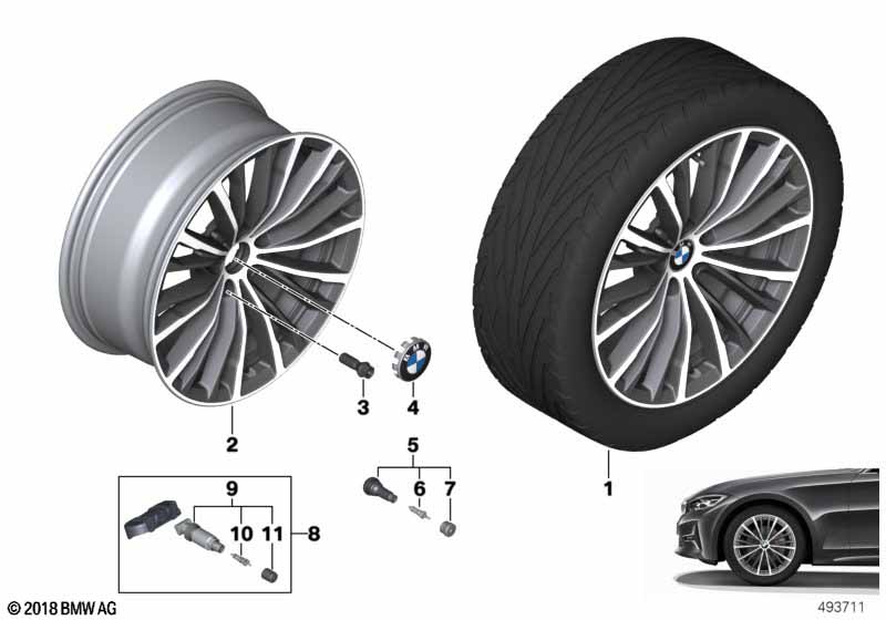 BMW lichtmet.velg veelspaaks 781 - 18"