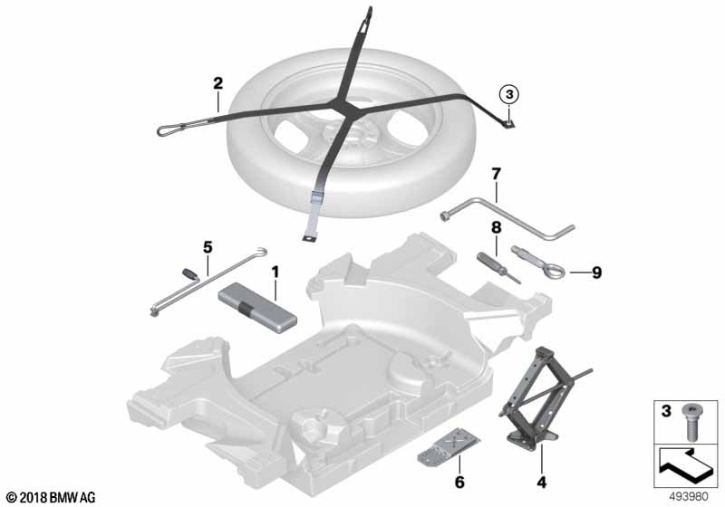 Boordgereedschap/Krik