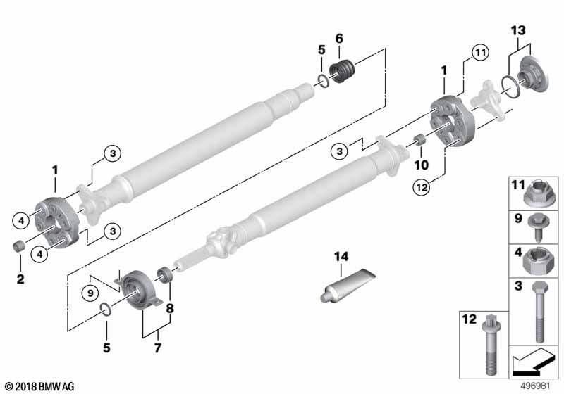 Flexibele koppel./tussenlager/inlegmoer