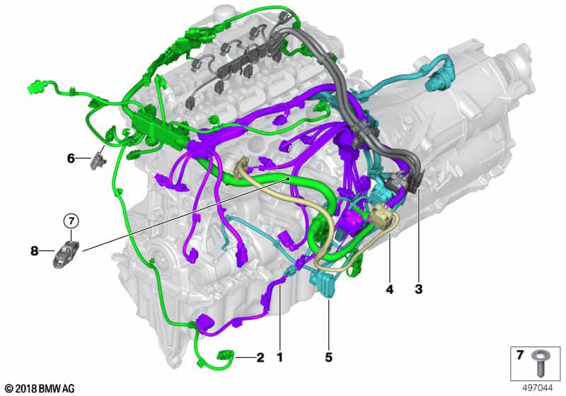 Kabelboom motor