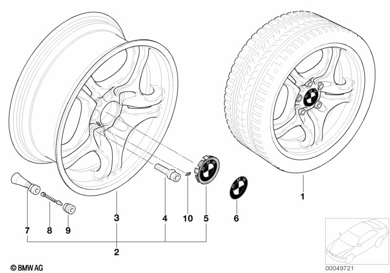 BMW LM velg M dubbele spaken 68