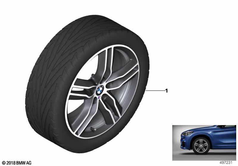 BMW LM velg M dub.spaak 570M - 18"