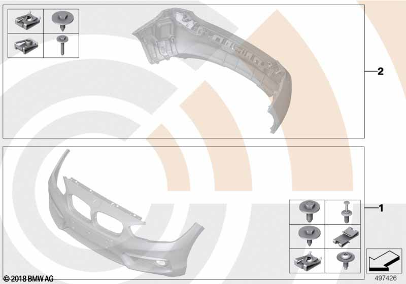 Montageset bumper