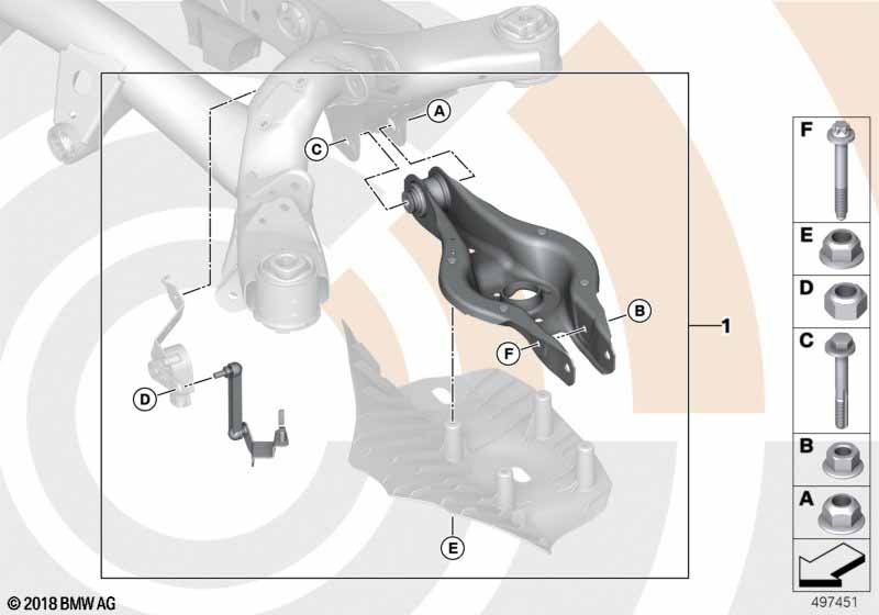 Reparatieset wielvluchtstang