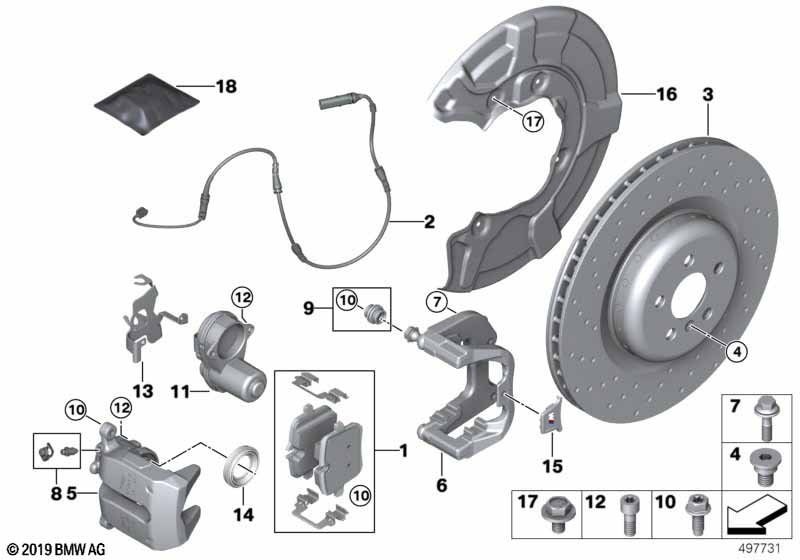 M Performance achterrem - vervanging