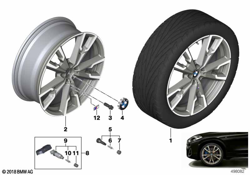 BMW LM wiel M V-spaak 721M - 20"