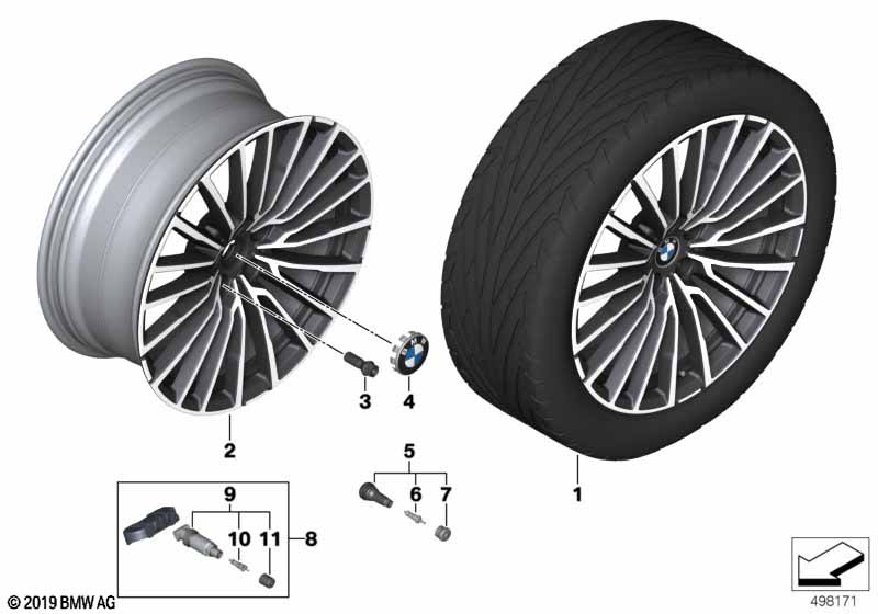 BMW lichtmet.velg veelspaaks 777 - 20"