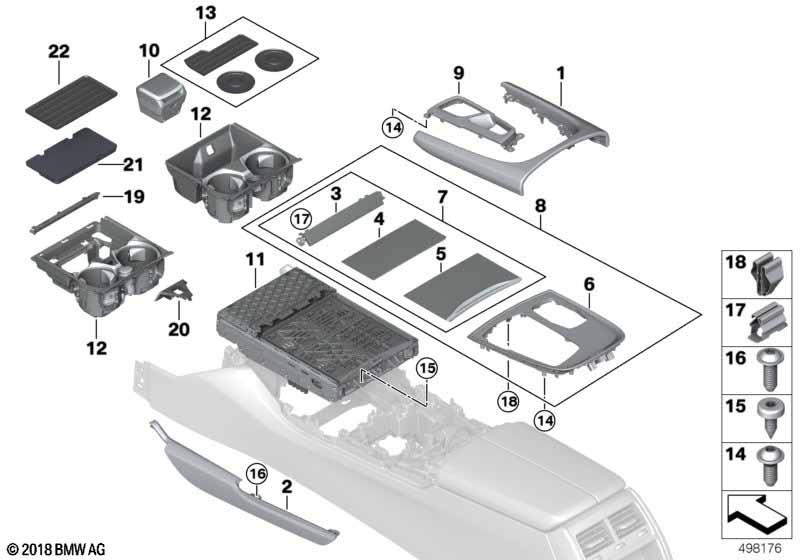 Aanbouwdelen middenconsole