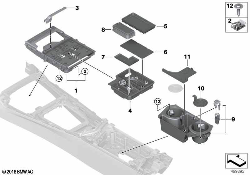 Opbergvak middenconsole