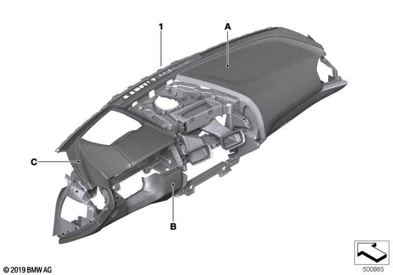 Individual dashboard geheel leder