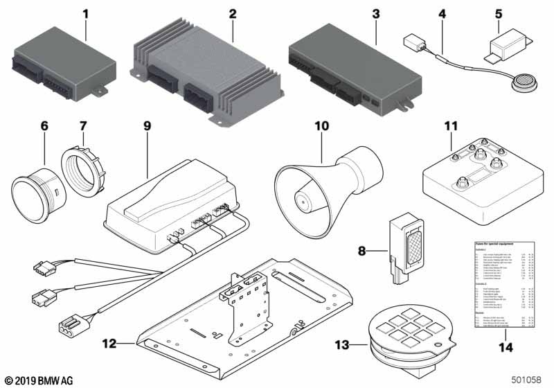 Intercom-systeem/Ruitenverwarming