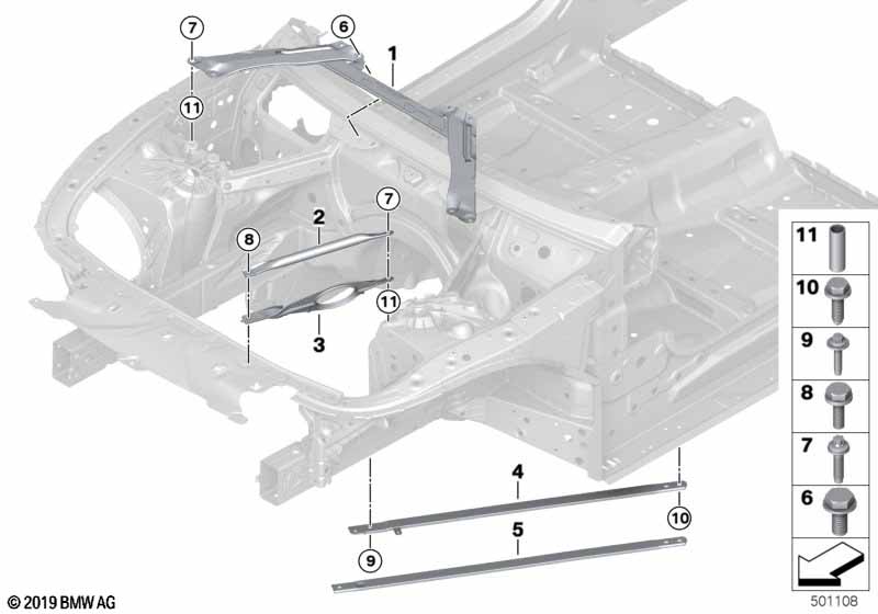 Versterking carrosserie voorbouw