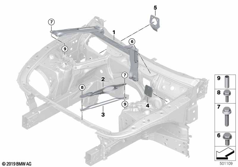 Versterking carrosserie voorbouw