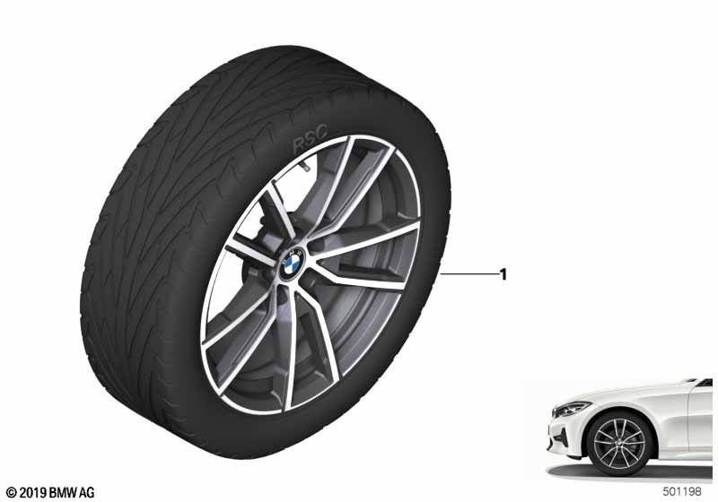 BMW lichtmet.velg V-spaak 780 - 18"