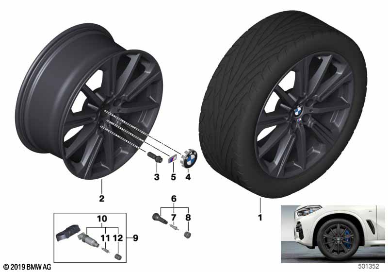 BMW LM-velg M sterspaak 748M - 20"