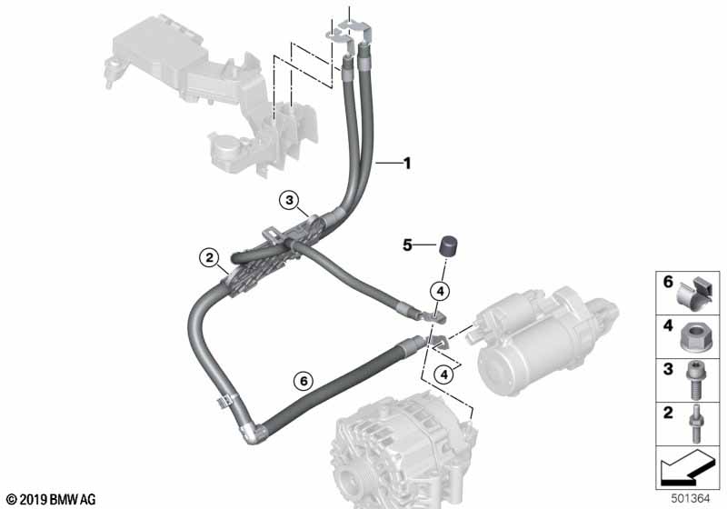 Startmotorkabel / Dynamokabel