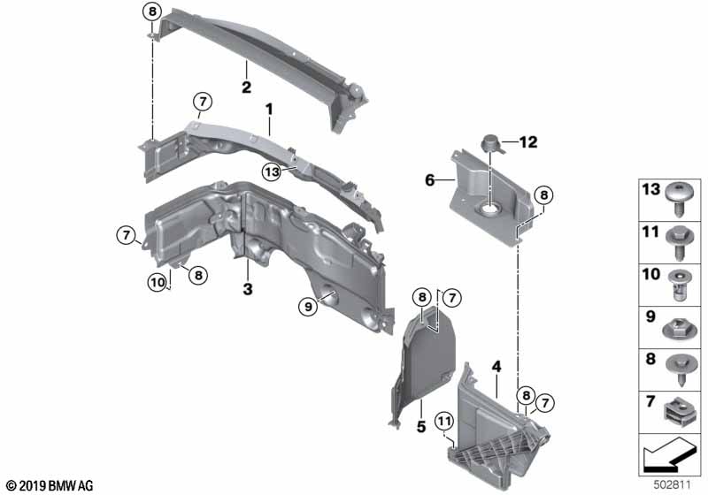 Aanbouwdelen motorruimte