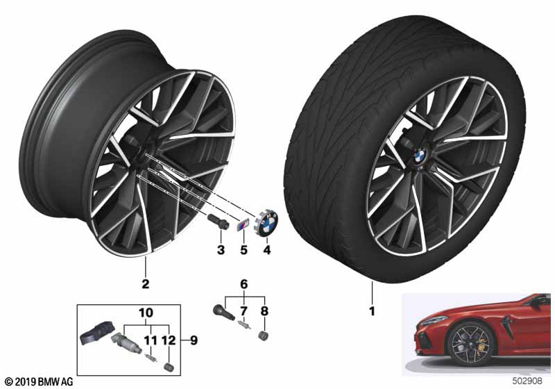 BMW LM-velg sterspaak 811M - 20"