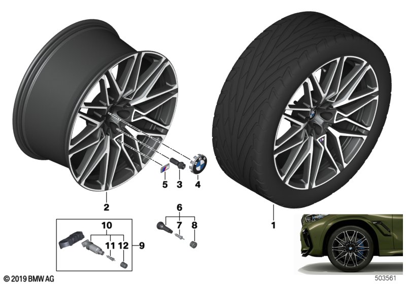 BMW LM-velg sterspaak 818M - 21" / 22"