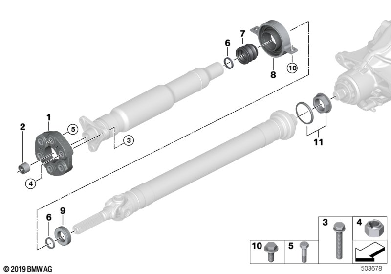 Flexibele koppel./tussenlager/inlegmoer