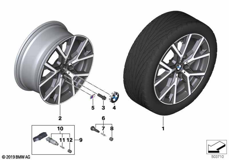 BMW LM-wiel Y-spaak 553M - 18"