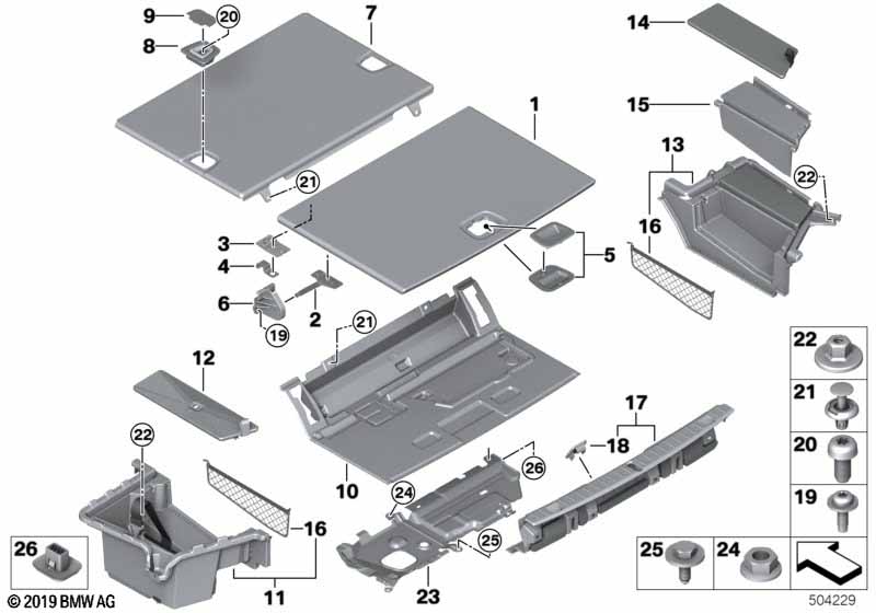 Bekleding bagageruimtebodem