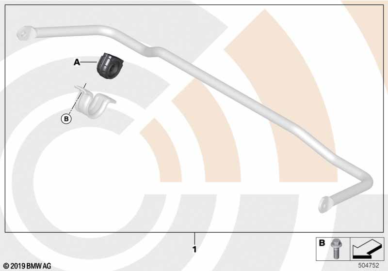 Reparatieset stabilisator achter