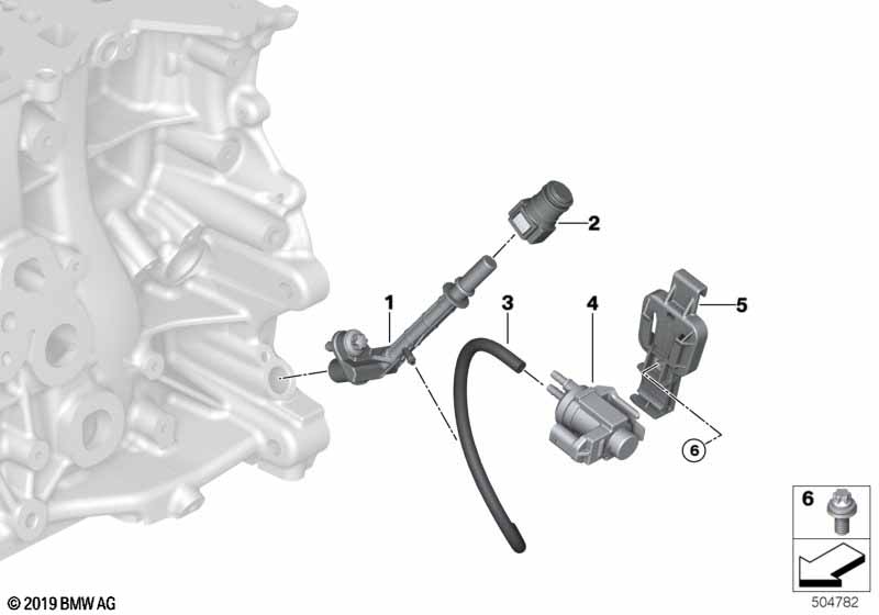 Onderdrukbesturing-motor