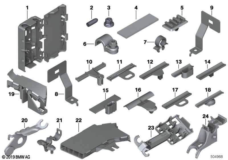 Diverse kabelbevestigings