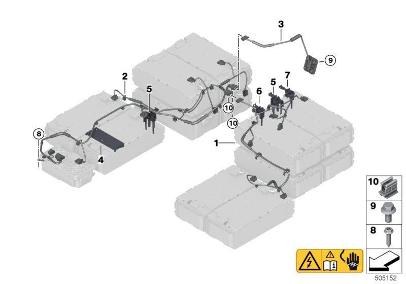 Kabelboom hoogvoltage accueenheid