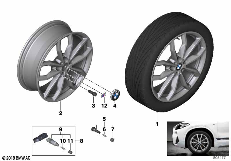 BMW LM-velg Y-spaak 711M - 18" OA