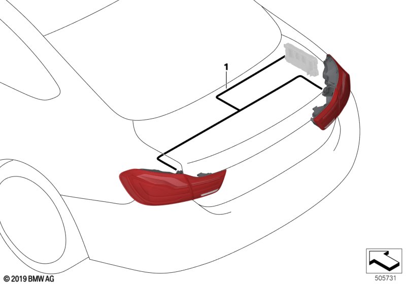 Ombouw achterlicht facelift Blackline