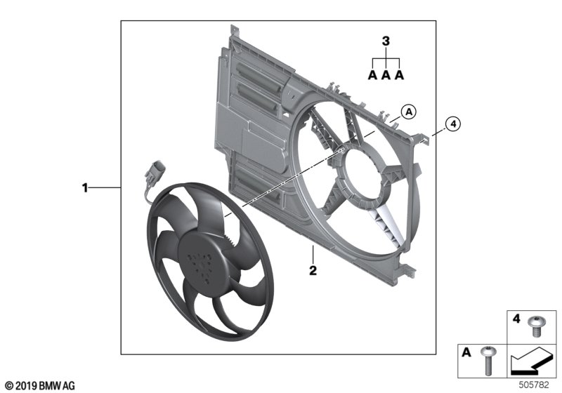 Ventilatoromlijsting met ventilator