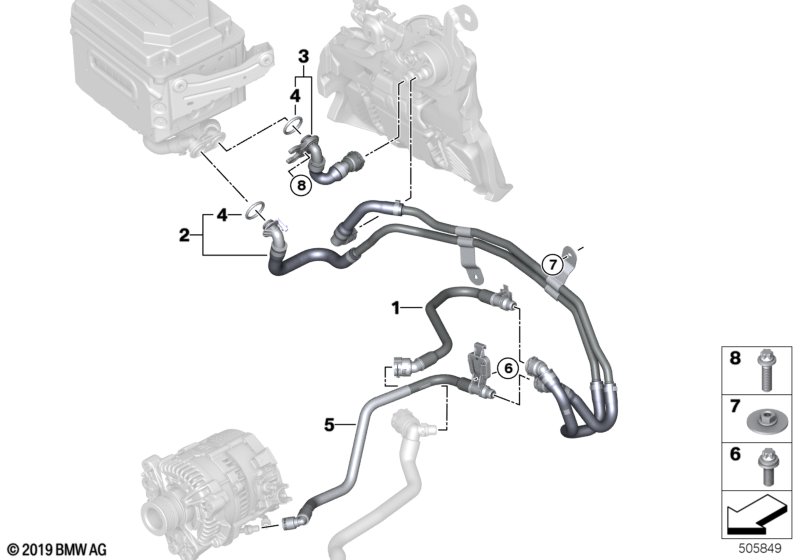 Koelcircuit hoogvoltaccu