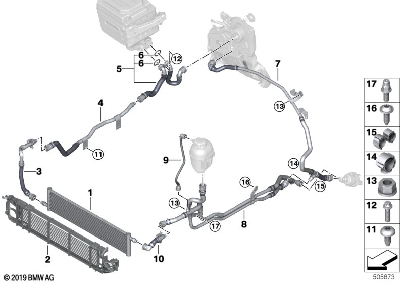 Koelcircuit hoogvoltaccu