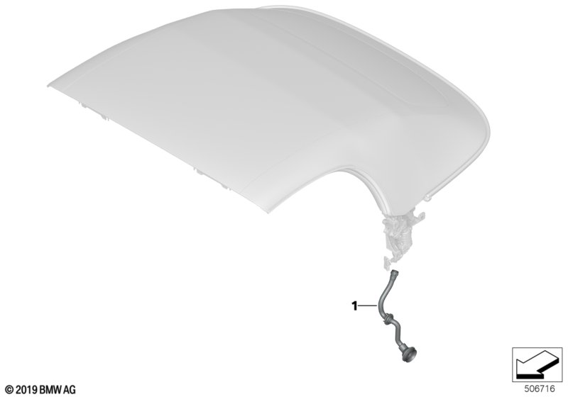 Waterafvoer cabriokapopbergruimte