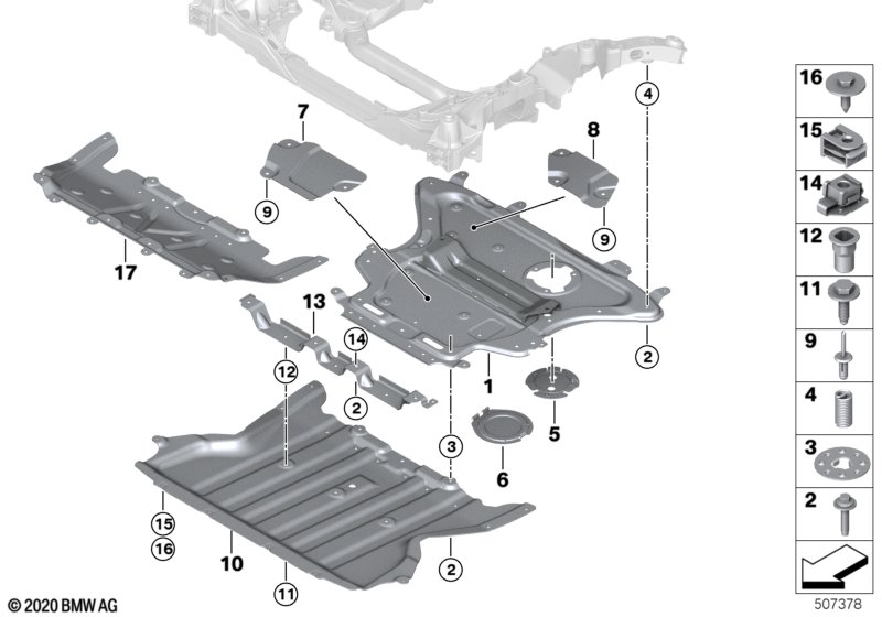 Voorasdrager vierwiel motorbescherming