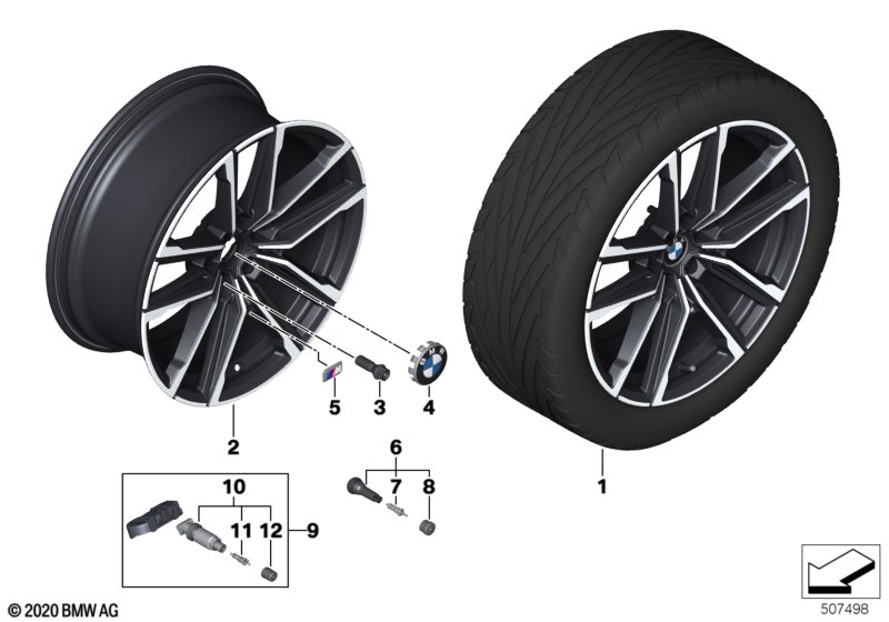 BMW LM-velg dubbele spaak 797M - 19"