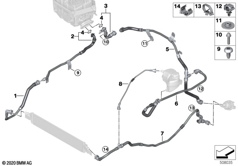 Koelcircuit hoogvoltaccu