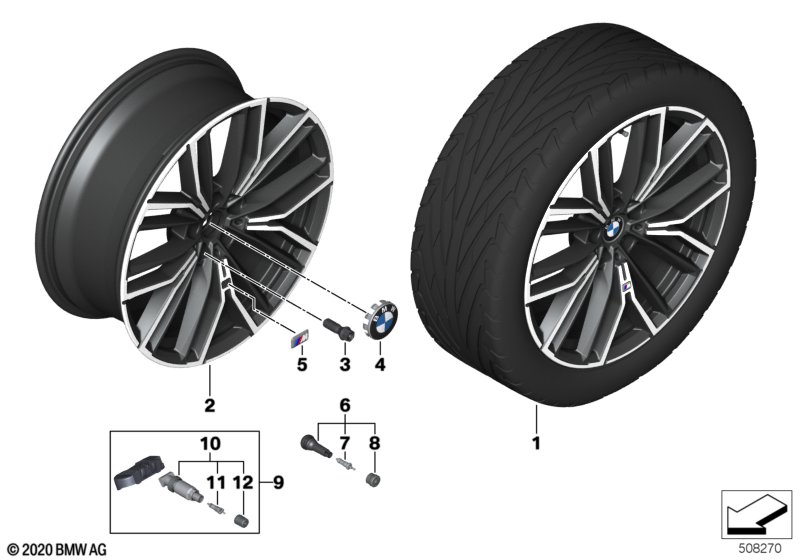 BMW LM-velg Y-spaak 846M - 20"