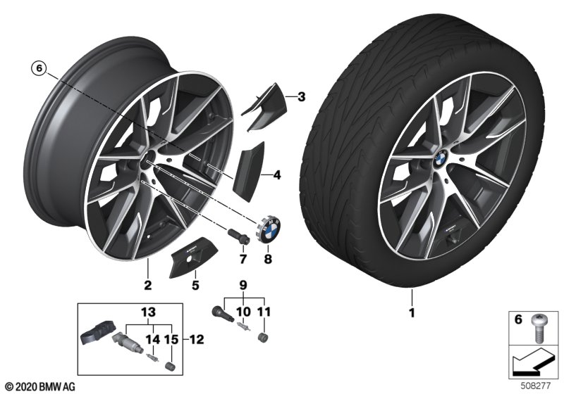 BMW LM-velg Aerodynamik 1001M - 20"