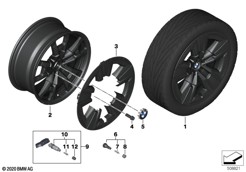 BMW LM-velg Aerodynamik 842 - 19"