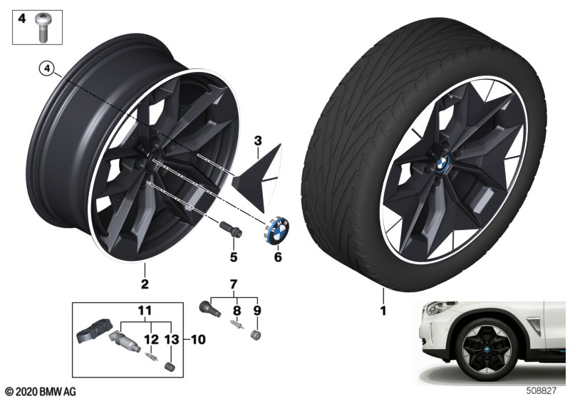 BMW LM-velg Aerodynamik 843 - 20"